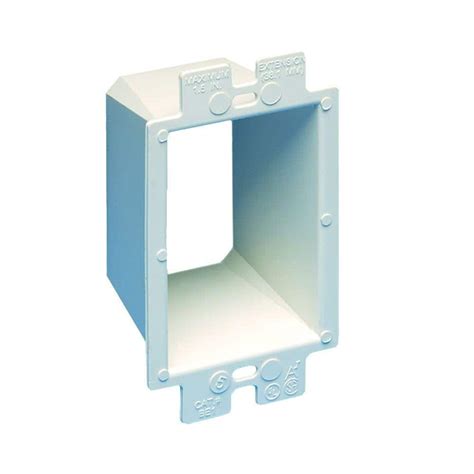 electrical box extenders homedepot|exterior electrical outlet box extender.